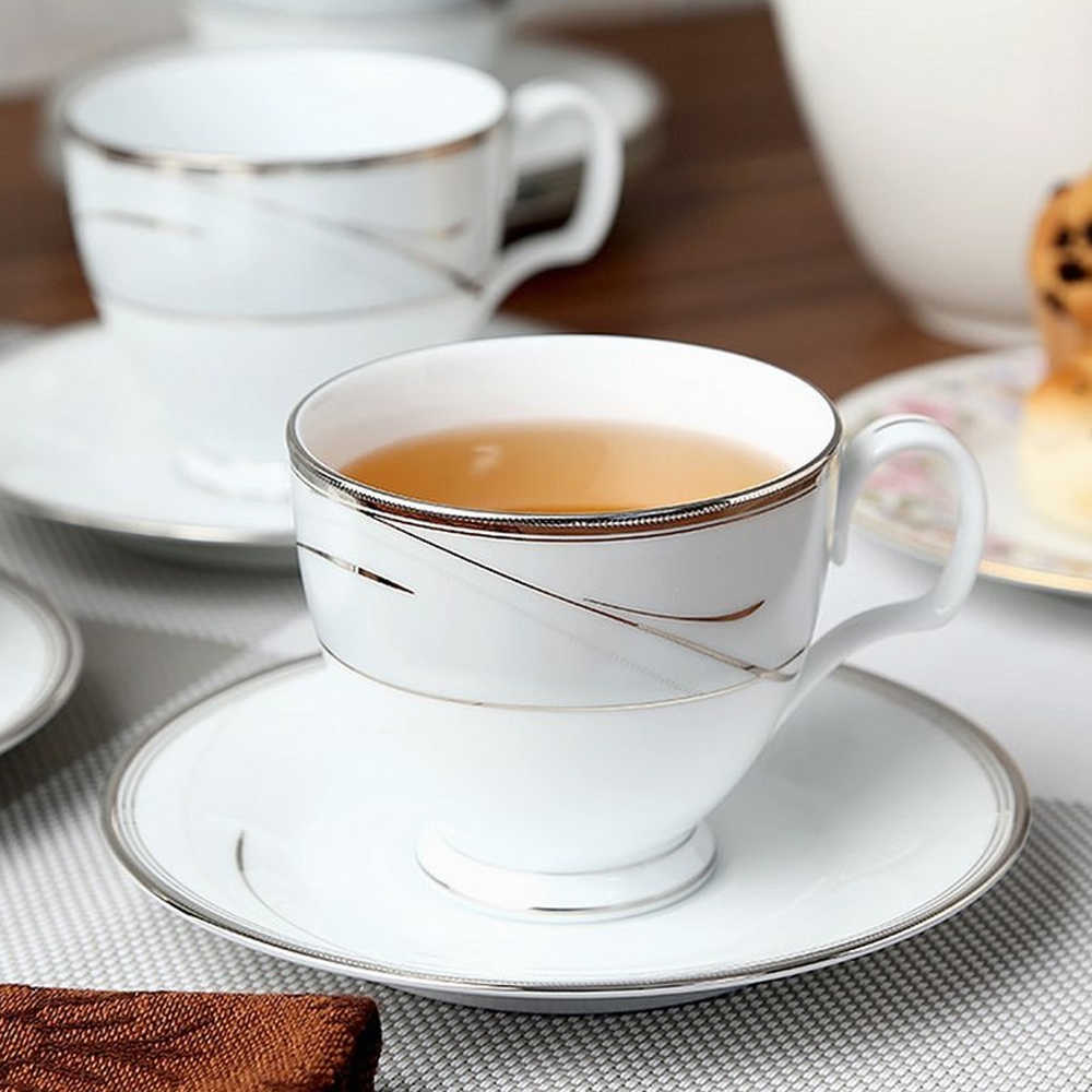 Picture of Noritake 17Pcs Tea Set For 6 Persons - Platinum Breeze (T017A)