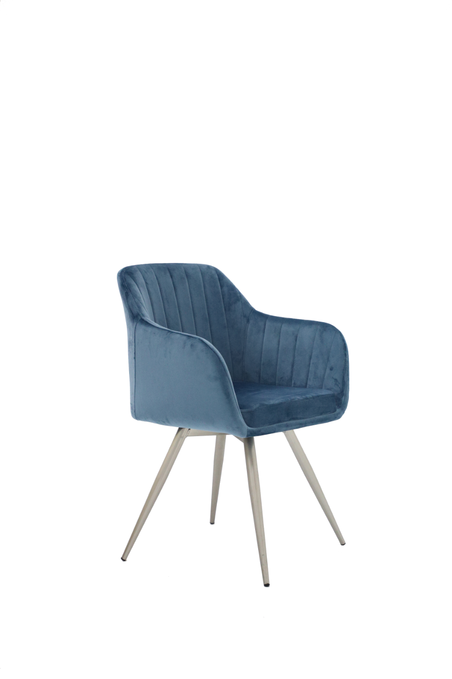 Picture of CERULEAN METAL DINING CHAIR  WITH FABRIC