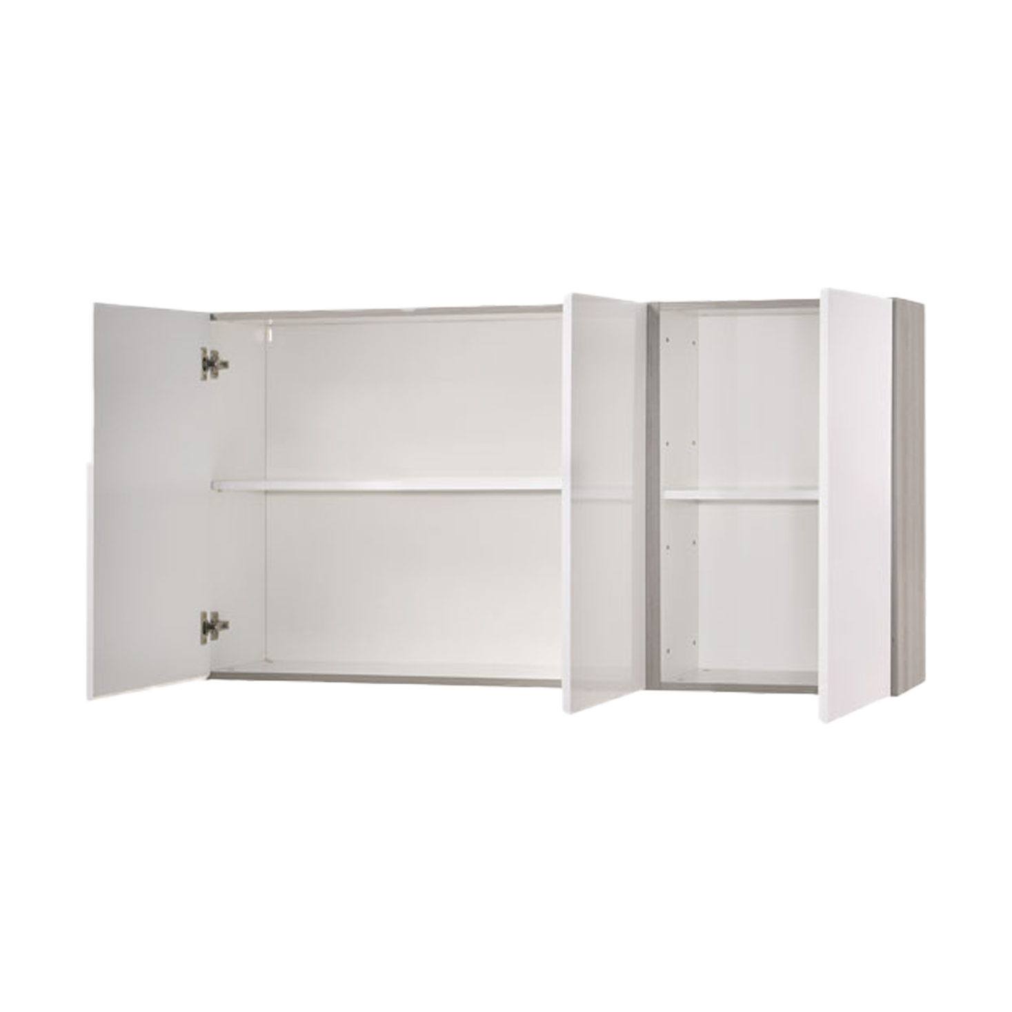 Picture of DAVINCI 4.5FT KITCHEN CABINET  (WALL UNIT) WITH HIGH GLOSS WHITE -  GREY OAK